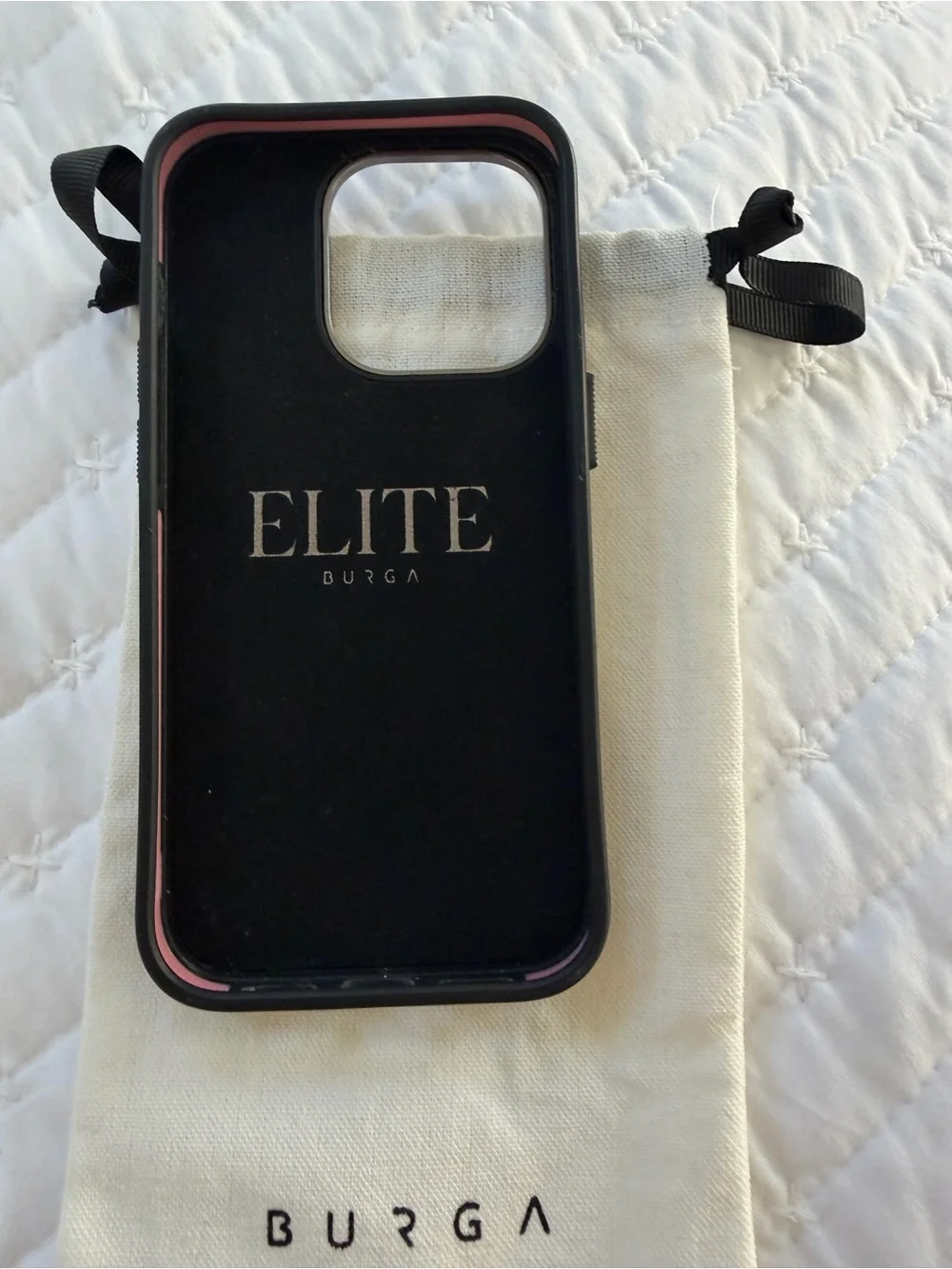 BURGA Beige Topographic iPhone 14 Pro Case